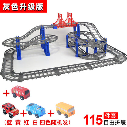 DIY Versatile Track Car Assembly Electric Kids Educational Toy Car City Train (Direct Shipping Available, Free Shipping)