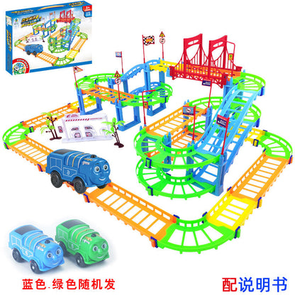 DIY Versatile Track Car Assembly Electric Kids Educational Toy Car City Train (Direct Shipping Available, Free Shipping)
