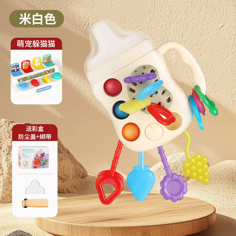 Pull-And-Play Baby Toy for 6 Months and Up, Educational and Chewable, Suitable for 0-1 Year Old Boys and Girls