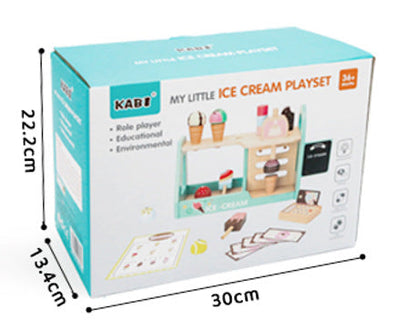 Kids Pretend Play Tea Set Dessert Cake Coffee BBQ Kitchen Fruits Wooden Educational Toys