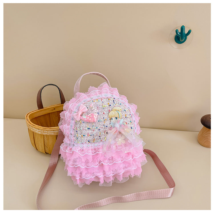 Mini Kids Backpack Cute Princess Coin Purse Accessory Bag 2023 New Travel Little-Chanel Style Backpack Wholesale