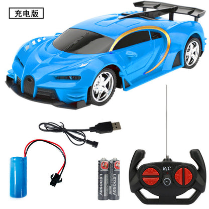 Remote Control Kids Electric Off-Road Racing Car 4-Channel Rechargeable Simulated RC Jeep Toy Vehicle for Cross-Border