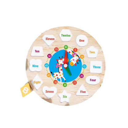 Digital Bead String Clock Model Shape Recognition Clock Educational Toy for Kids, Learning Threading Building Blocks