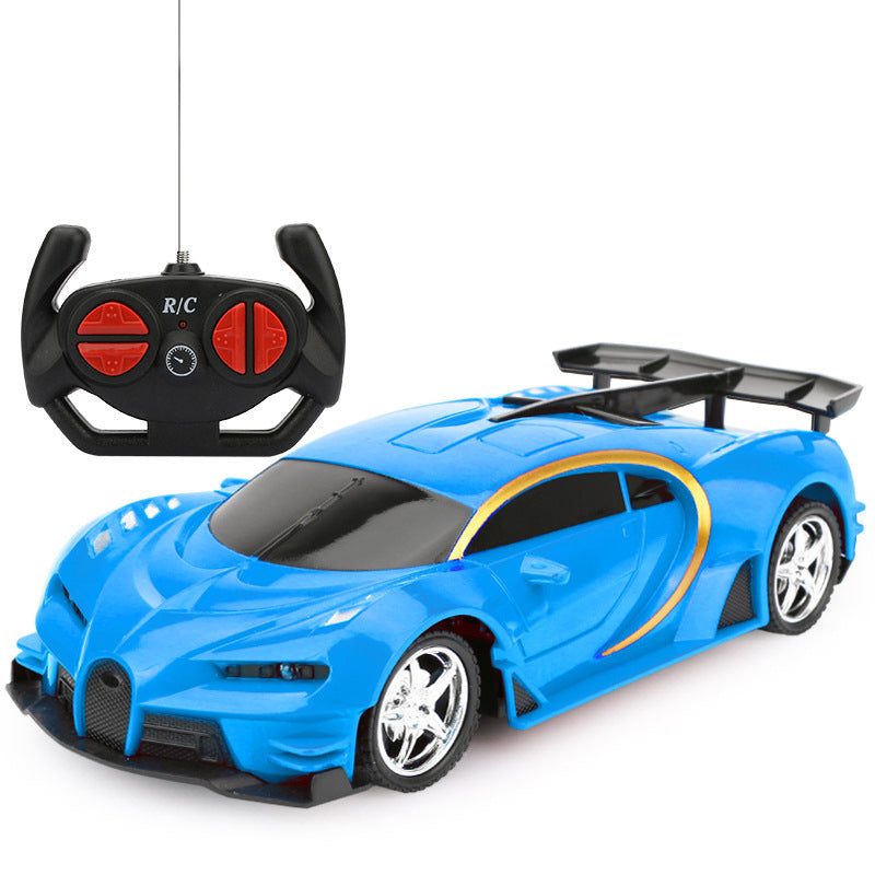 Remote Control Kids Electric Off-Road Racing Car 4-Channel Rechargeable Simulated RC Jeep Toy Vehicle for Cross-Border