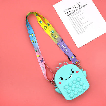 Mouse Killer Pioneer Silicone Cartoon Press Crossbody Bag Unicorn Kids Shoulder Bag Girls Crossbody Mini Square Bag Wholesale