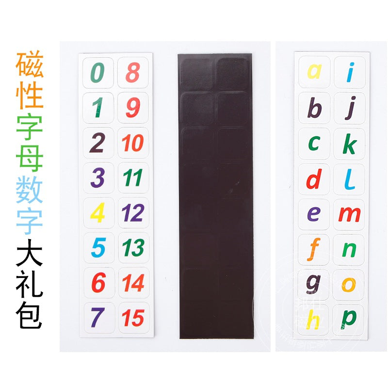 Colorful English Letter Magnetic Stickers Magnetic Teaching Aids Soft Magnetic Chinese Pinyin Refrigerator Magnets Kids English Word Cards