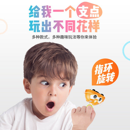 Beibei Elf Finger-Stacking Battle Spinning Top Car Inertial Q-Car Watch Toy for Kids – Cartoon Creative Mini Toy
