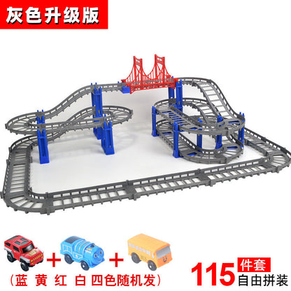 DIY Versatile Track Car Assembly Electric Kids Educational Toy Car City Train (Direct Shipping Available, Free Shipping)