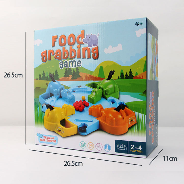 Cross-Border Hippo Swallows Beads: Kids Interactive Educational Toy Hungry Hippo Game—See-and-Grab Fast-Eyed Hungry Frog