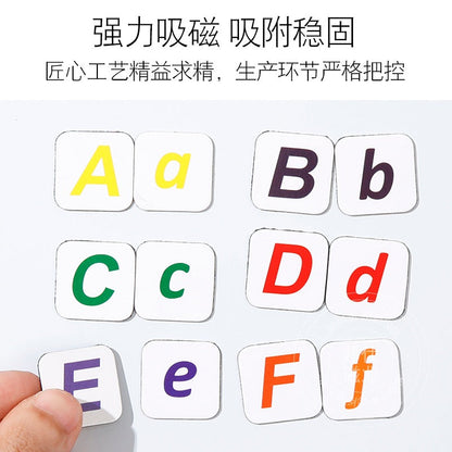 Colorful English Letter Magnetic Stickers Magnetic Teaching Aids Soft Magnetic Chinese Pinyin Refrigerator Magnets Kids English Word Cards
