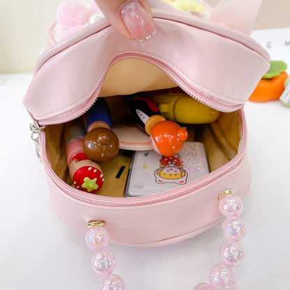New Sequin Kids Princess Pearl Accessories Backpack Shoulder Bag, Cute Casual School Bag for Kindergarten