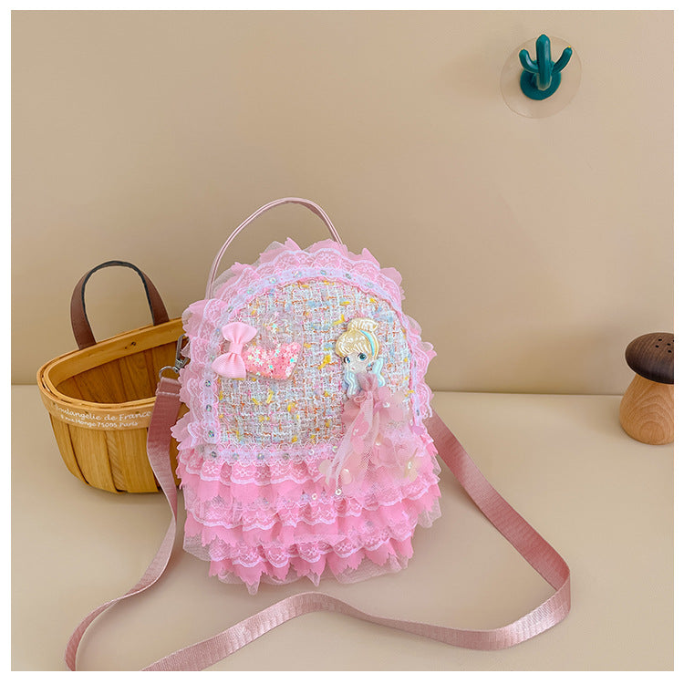 Mini Kids Backpack Cute Princess Coin Purse Accessory Bag 2023 New Travel Little-Chanel Style Backpack Wholesale