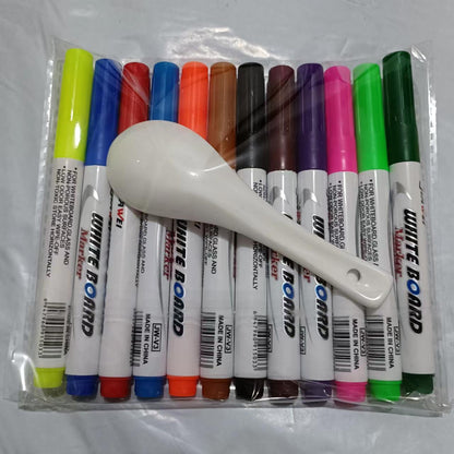 Trending Creative Floating Pen 12-Color Erasable, Washable Whiteboard Markers — Water-Based Markers for Students, Teaching & Office (Wholesale)