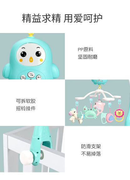 Baby Crib Mobiles Rattles Music Educational Toys Bed Bell Carousel For Cots Infant Baby Toy 0-12 Months For Newborns Toddler Toy